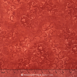Wilmington Essentials - Scroll Dark Rust Yardage