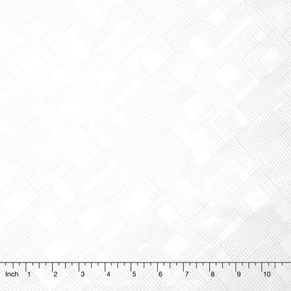 Fractals Wide - Fractals Grey on White 108" Wide Backing