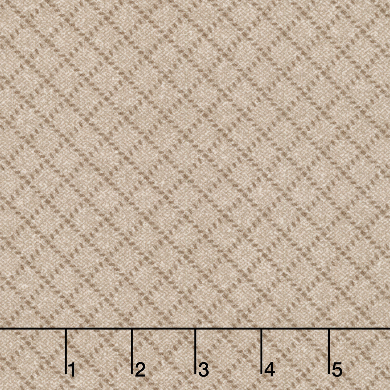 Farmhouse Flannels III - Diamond Grid Cocoa Yardage Primary Image