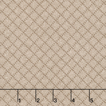 Farmhouse Flannels III - Diamond Grid Cocoa Yardage Primary Image