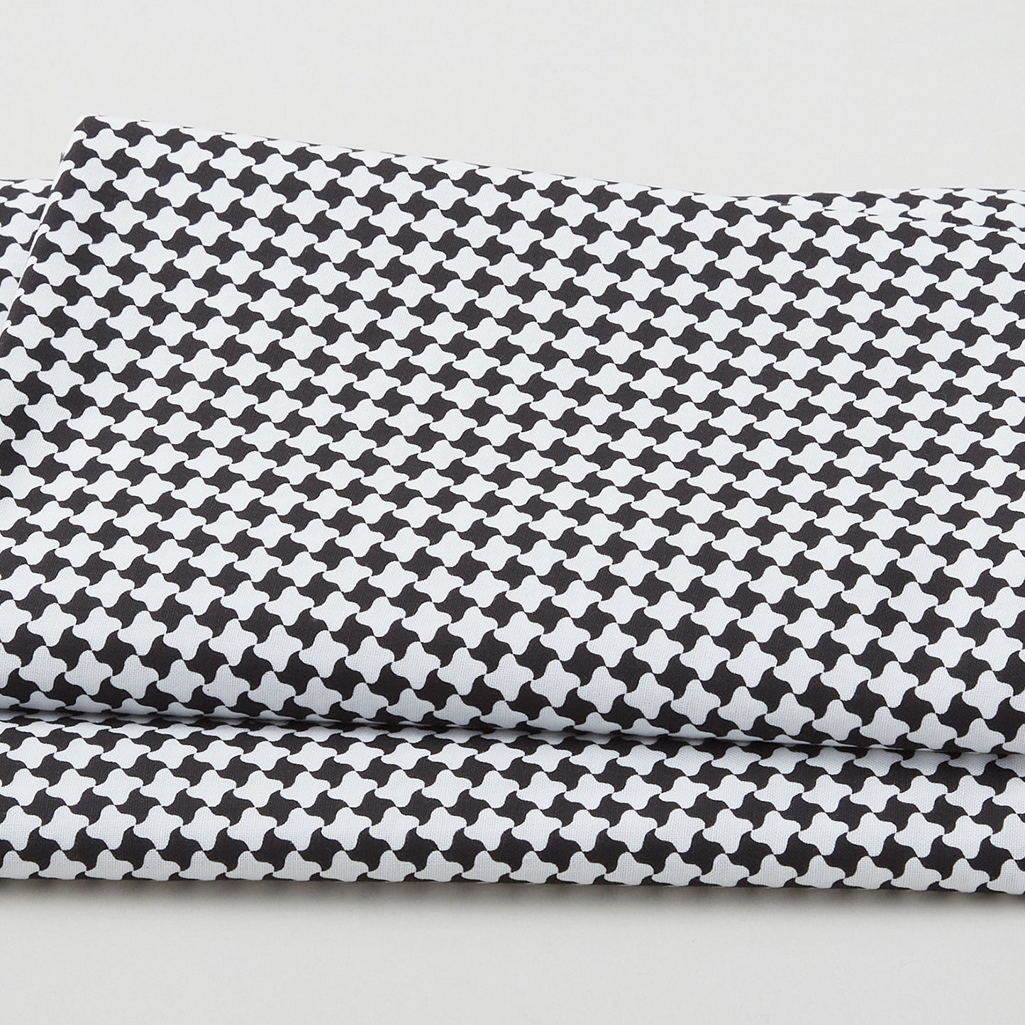 Polka & Plaid Party - Floats Black/White 3 Yard Cut Primary Image