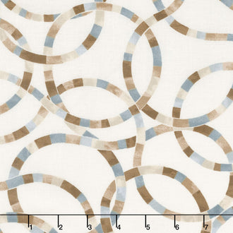 Lazy Loops - Taupe 108" Wide Backing