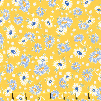 Sunshine Garden - Flowers Yellow Yardage