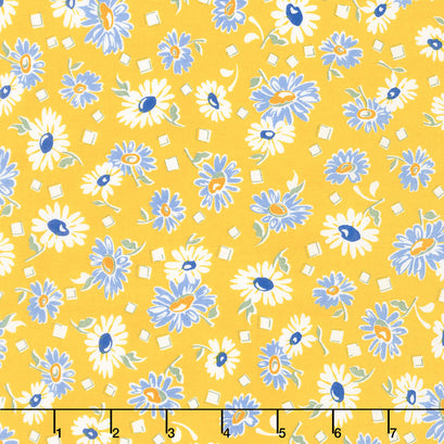 Sunshine Garden - Flowers Yellow Yardage