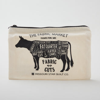 Missouri Star Fabric Cuts Cow Guide Notions Pouch