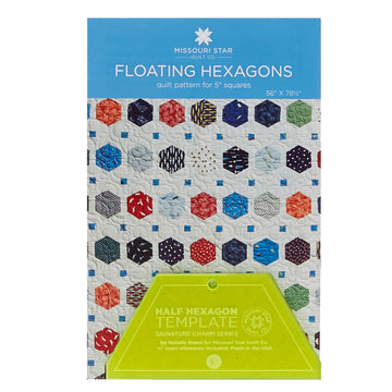 Missouri Star Small Half Hexagon Template & Floating Hexagon Pattern Bundle