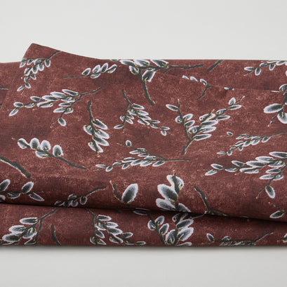 Willow Wood - PW Floral Brick 108" Wide 3 Yard Cut