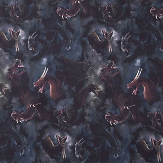 Dragon's Lair - Tossed Dragons In Clouds Night Yardage