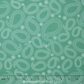 Primavera - Primavera Pretty Paisley Teal Yardage
