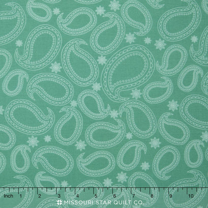 Primavera - Primavera Pretty Paisley Teal Yardage
