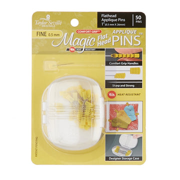 Magic Pins™ Flathead Appliqué Fine Pins - 50 count