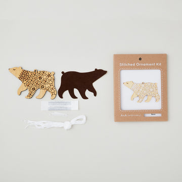 Bear Stitched Ornament Kit Alternative View #2