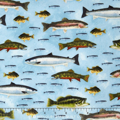 Eat, Sleep, Fish - Sportfish Lake Blue Yardage
