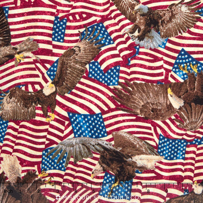 Stonehenge Land of the Free - Flags and Eagles Yardage