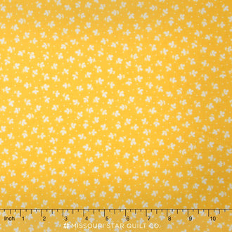 Church Ladies' Aprons - Leaves Yellow Yardage