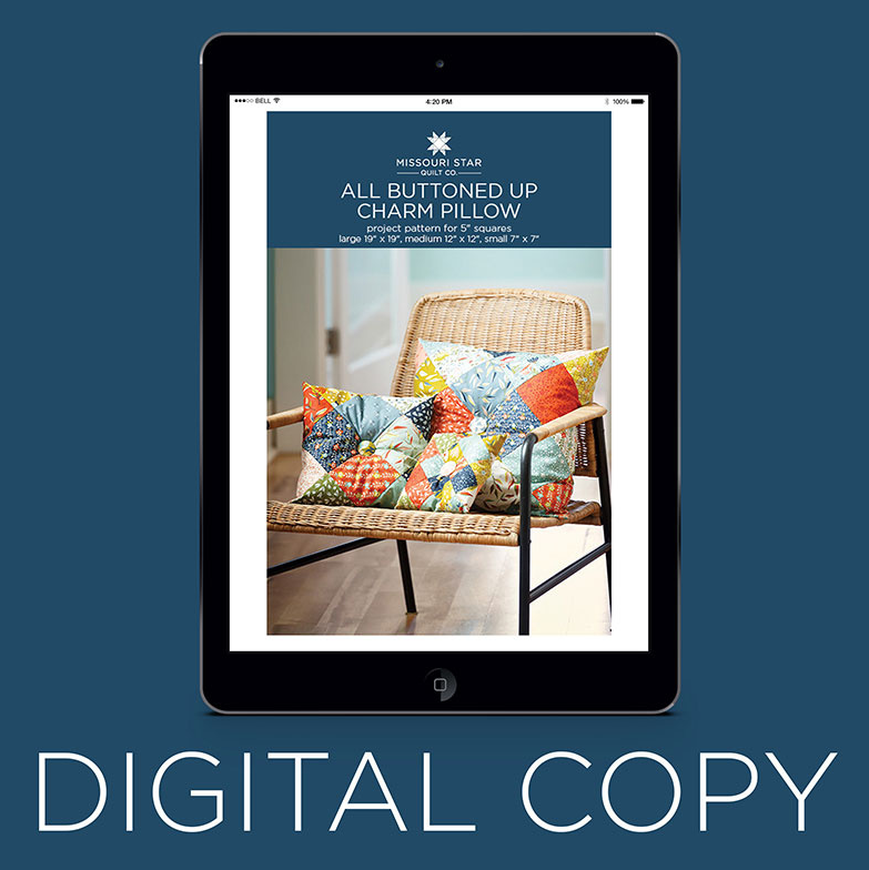 All Buttoned Up Charm Pillow Pattern by Missouri Star