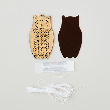 Owl Stitched Ornament Kit Alternative View #1