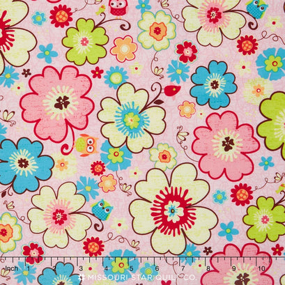 Happy Flappers - Main Pink Yardage