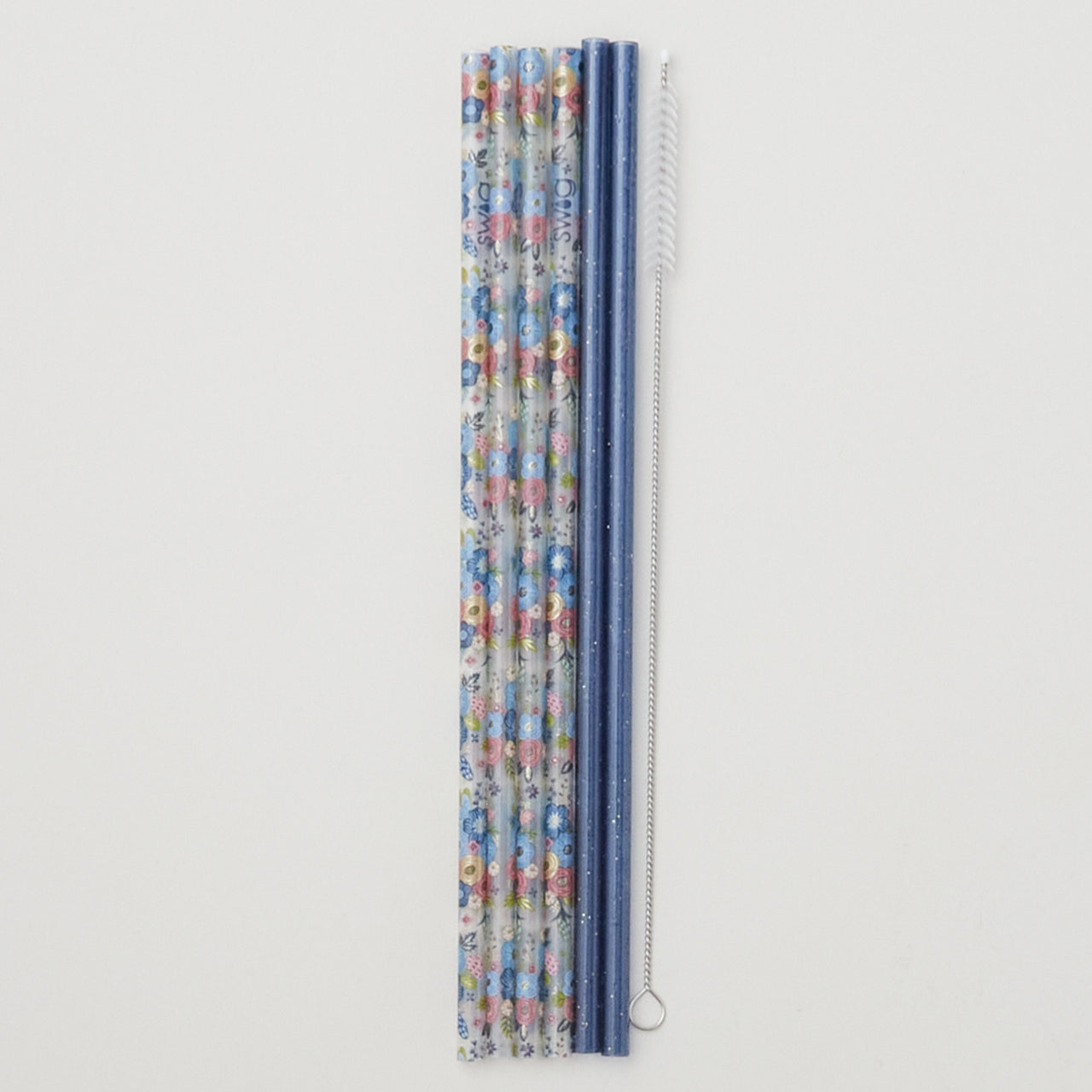 Full Bloom + Coral Reusable Straw Set Primary Image