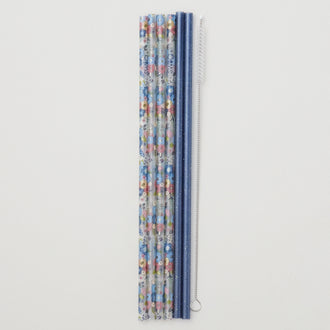 Full Bloom + Coral Reusable Straw Set