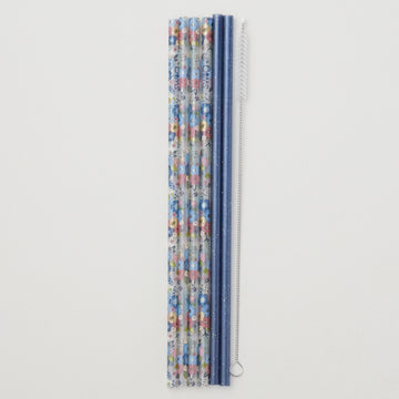 Full Bloom + Coral Reusable Straw Set Primary Image