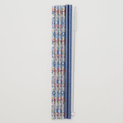 Full Bloom + Coral Reusable Straw Set