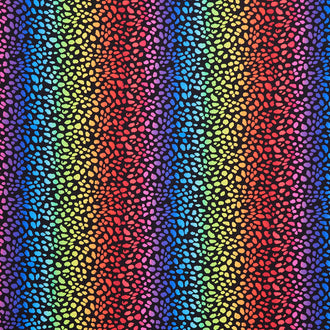 Cats - Animal Skin Rainbow Multi Yardage