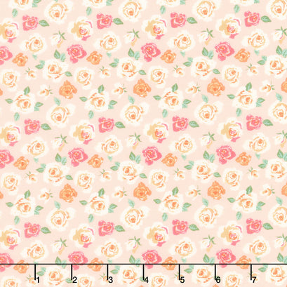 Bloomberry - Tiny Roses Blush Yardage