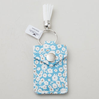 Leather Scissor Pouch with Scissors - Spring Gardens