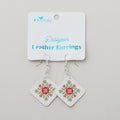 Leather Earrings - Prairie Alternative View #1