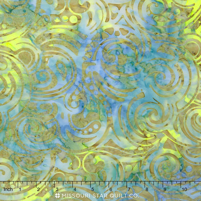Tonga Batiks - Oceana Rip Tide Pistachio Yardage