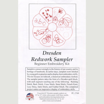 Redwork Dresden Embroidery Sampler Kit Alternative View #3