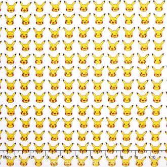 Pokemon - Pikachu White Yardage
