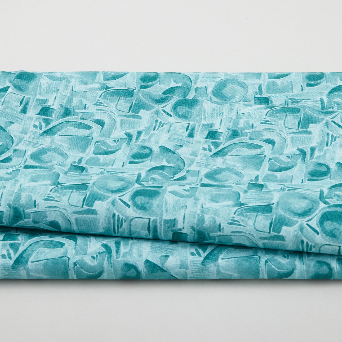 Spectral - Abstract Shapes Aqua 118" Wide 3 Yard Cut Primary Image