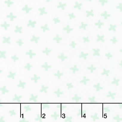 Penned Pals Flannel - Mint Colorstory Plus Mint Yardage