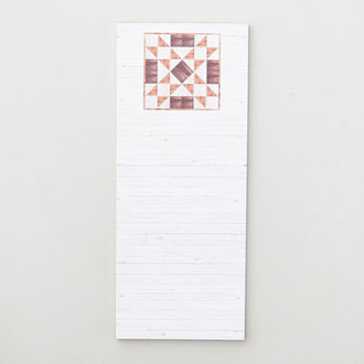 Barn Quilt Notepad 3.5" x 8.5"