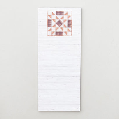 Barn Quilt Notepad 3.5" x 8.5"