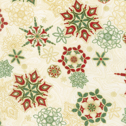 Holiday Flourish 11 - Holiday Snowflakes Holiday Metallic Yardage