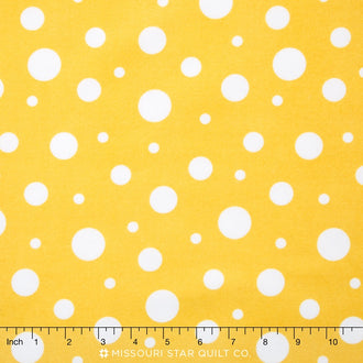 Cozy Cotton Flannels - Yellow Dots Yardage