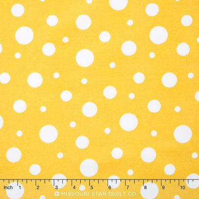 Cozy Cotton Flannels - Yellow Dots Yardage