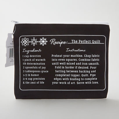 Missouri Star The Perfect Quilt Recipe 12oz Canvas Project Pouch