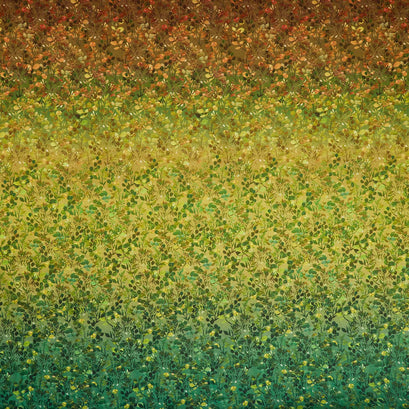 Glorious Garden - Leaf Ombre Green Yardage