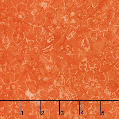 Tonga Batiks - Vivid Bouquet Orange Yardage