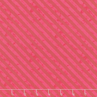 Noah & Friends II - Diagonal Stripe Red Yardage
