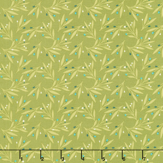 Feed My Soul - Leaves Olive Yardage
