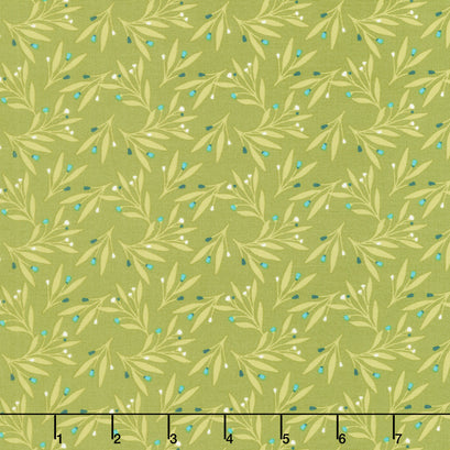Feed My Soul - Leaves Olive Yardage