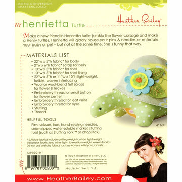 Henrietta Turtle Pincushion Pattern Alternative View #1