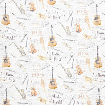 Sonata - Instruments Sheet Music Antique Yardage Primary Image