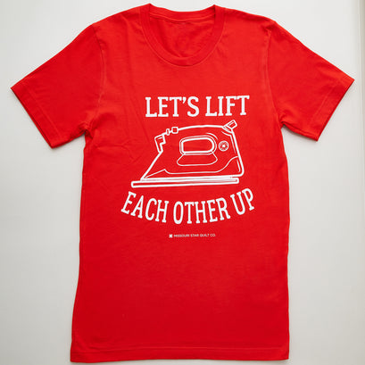 Missouri Star Lift Each Other Up Poppy T-shirt - M