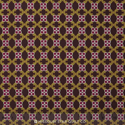 Torrington Place - Torrington Lattice Brown Yardage